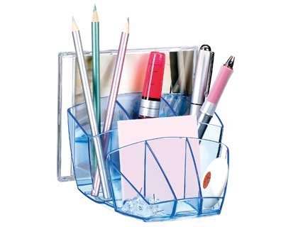 [1005800741] ORGANIZADOR SOBREMESA CEP CONFOR ICE BLUE PLASTICO TRANSPARENTE CELESTE