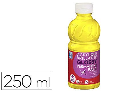[301254] PINTURA ACRILICA L&B BRILLO AMARILLO PRIMARIO BOTE DE 250 ML