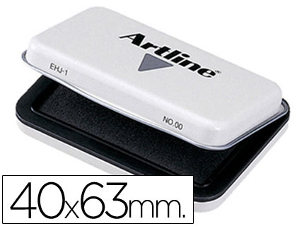 [00 N] TAMPON ARTLINE Nº00 NEGRO 40X63 MM