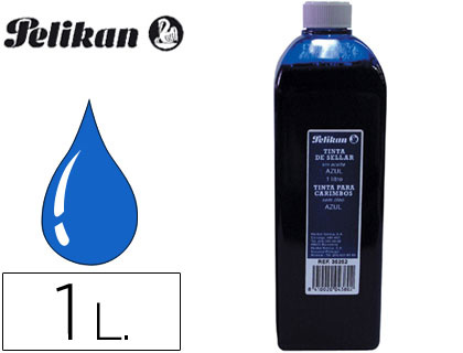 [351312] TINTA TAMPON PELIKAN AZUL BOTE 1 LITRO