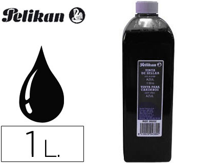 [351296] TINTA TAMPON PELIKAN NEGRA BOTE 1 LITRO